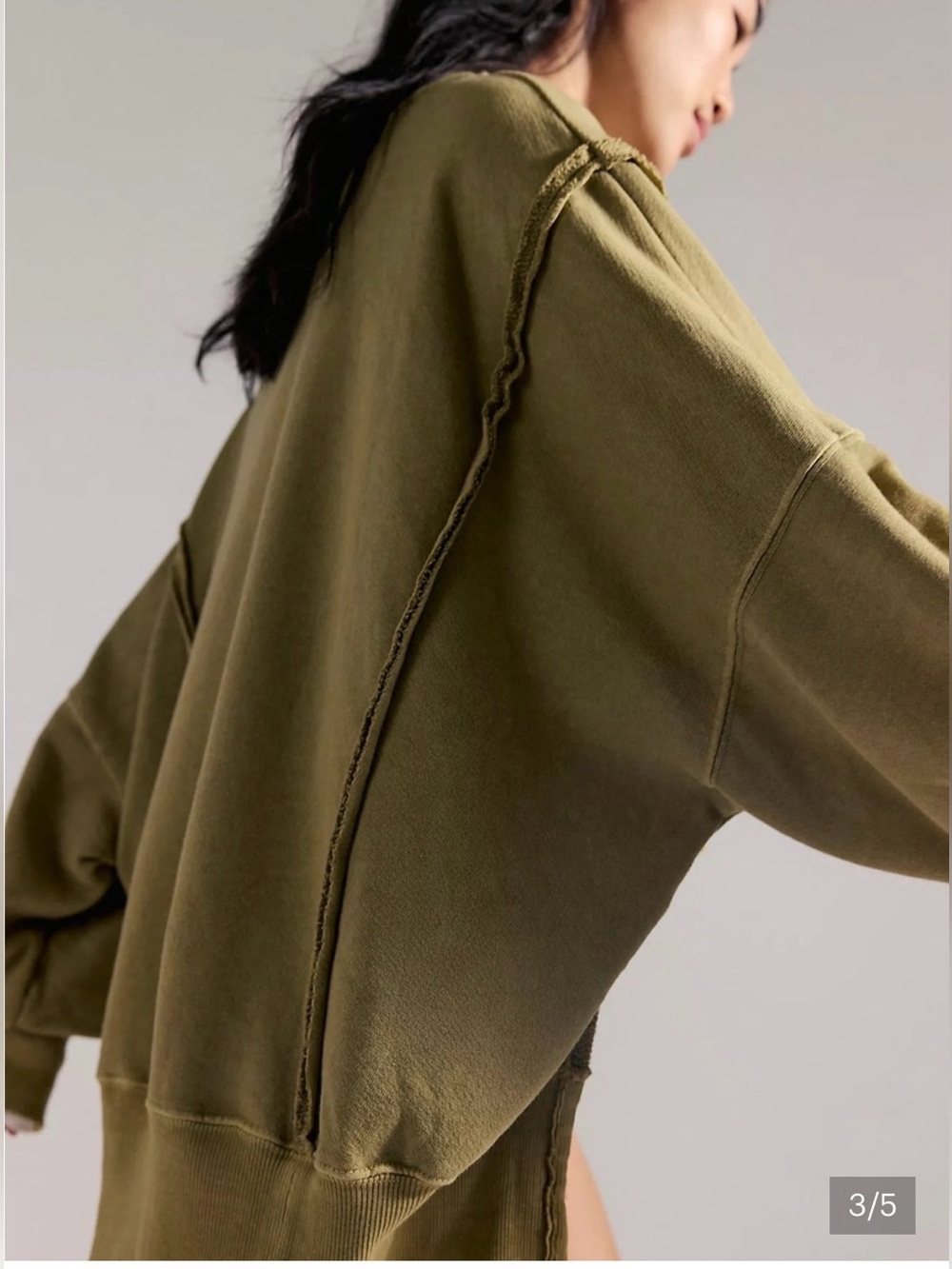 Free People We The Free Camden Sweatshirt. NWT. Python